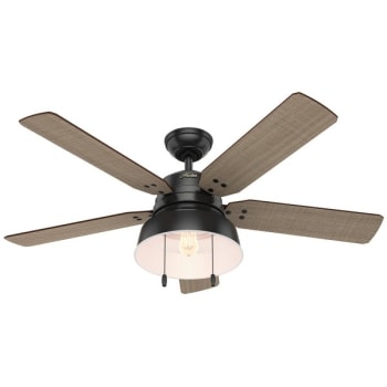 Image for Hunter Fan Mill Valley Ceiling Fan W/ Light (Black) from HD Supply