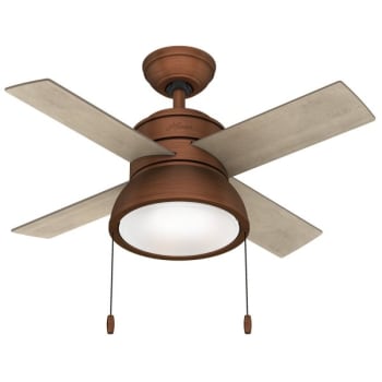 Image for Hunter Fan Loki 36 In. Ceiling Fan W/ Light (Copper) from HD Supply