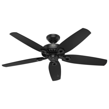 Image for Hunter Fan Builder Elite 52 in. Outdoor Ceiling Fan w/ Light (Black) from HD Supply