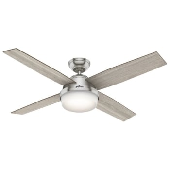 Image for Hunter Fan Dempsey 52 In. Ceiling Fan W/ Light (Brushed Nickel) from HD Supply