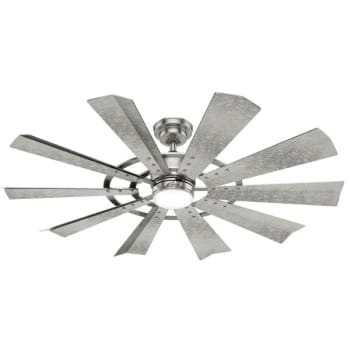 Image for Hunter Fan Crescent Falls 52 in. Ceiling Fan w/ Light (Silver) from HD Supply