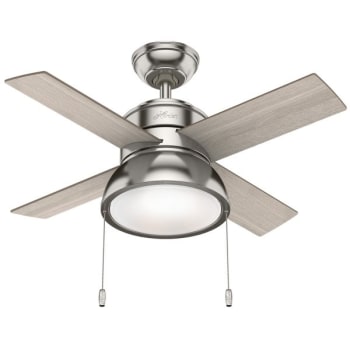 Image for Hunter Fan Loki 36 In. Ceiling Fan W/ Light (Brushed Nickel) from HD Supply