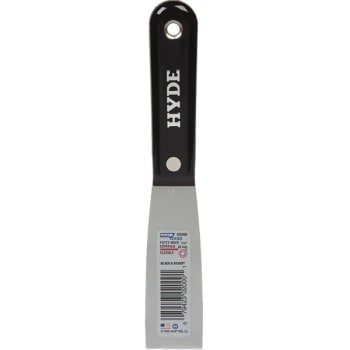Image for Hyde 02000 1-1/4" Black And Silver Flex Putty Knife, Case Of 5 from HD Supply