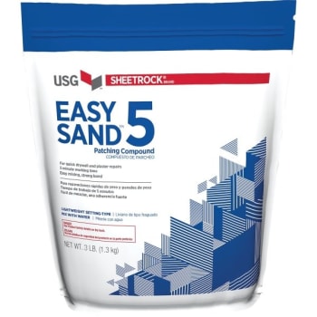 USG 384024006 3Lb Bag Easy Sand 5 Min Joint Compound Powder, Case Of 6