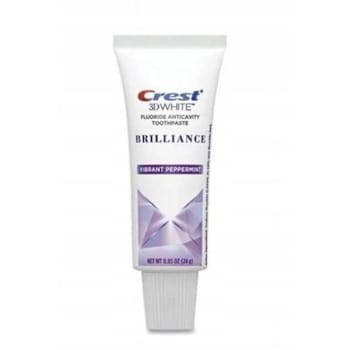 Crest 3d Whitening Toothpaste .85 Oz Vibrant Peppermint Case Of 72