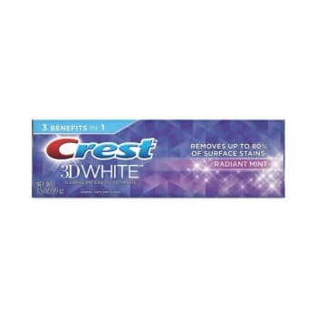 Image for Crest 3d Whitening Toothpaste .85 Oz Vibrant Peppermint Case Of 72 from HD Supply