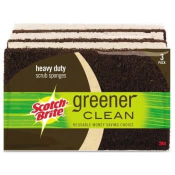 Image for Scotch-Brite Greener Clean Heavy-Duty Scrub Sponge Package Of 3 from HD Supply