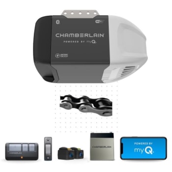 Chamberlain Smart Garage Opener With Battery Backup, Dc Chain Drive, C2212t
