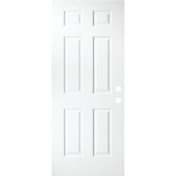 36x80" 1-3/4" Thick 6-Panel Steel Slab Door