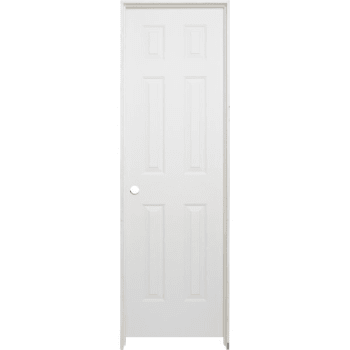 34 x 80 in. 6-Panel Pre-Hung Left Hand Flat Jamb