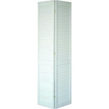 Image for 36 x 80 in. 1-1/8 in. Thick Full Louver Bi-Fold Door (White) from HD Supply