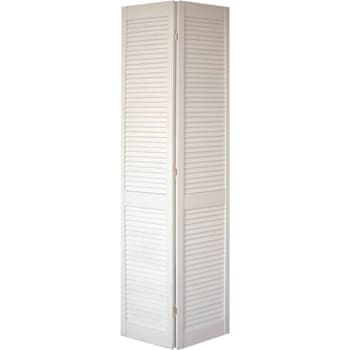 Image for 32 X 80 In. 1-1/8 In. Thick Full Louver Bi-Fold Door (White) from HD Supply