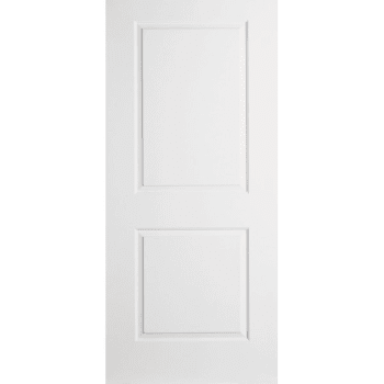 Masonite 34 X 80 In. 1-3/8 In. Thick 2-Panel Hollow Core Slab Door (Primed White)