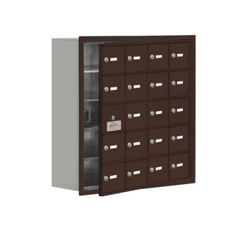 Image for Salsbury Industries Cell Phone Locker, 19 Usable Doors, Bronze Keyed Locks from HD Supply