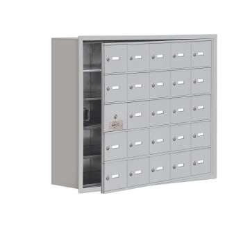 Image for Salsbury Industries Cell Phone Locker, 24 Usable Doors, Aluminum, Keyed Locks from HD Supply