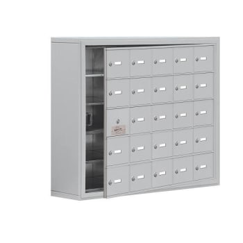 Salsbury Industries Cell Phone Locker, 24-A Usable Doors, Aluminum, Keyed Locks