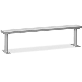 Salsbury Industries Aluminum Locker Bench - 96 Inches Wide