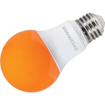 Image for Sylvania 8.5W A19 LED A-Line Bulb (Orange) (4-Pack) from HD Supply