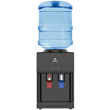 Image for Avalon Premium Hot/cold Top Loading Countertop Water Cooler Dispenser, Black from HD Supply