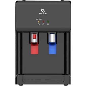 Image for Avalon Countertop Self Cleaning Bottleless Water Cooler Water Dispenser, Black from HD Supply