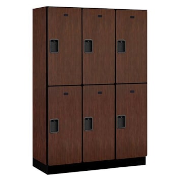 Image for Salsbury Industries 54 X 6 Ft. H X 18 In. Wood Lockers (Mahogany) from HD Supply