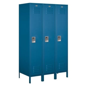 Image for Salsbury Industries 18" Wide Single Tier Metal Locker, 21" Deep, Blue from HD Supply