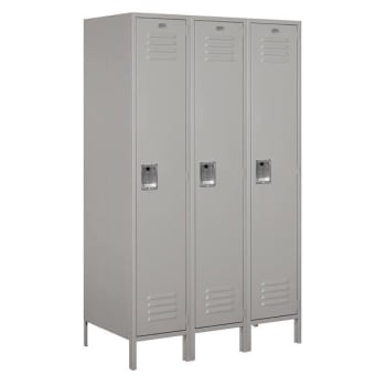 Image for Salsbury Industries 18" Wide Single Tier Metal Locker, 21" Deep, Gray from HD Supply