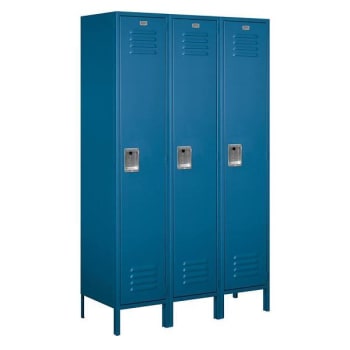 Image for Salsbury Industries 18" Wide Single Tier Metal Locker, 18" Deep, Blue from HD Supply