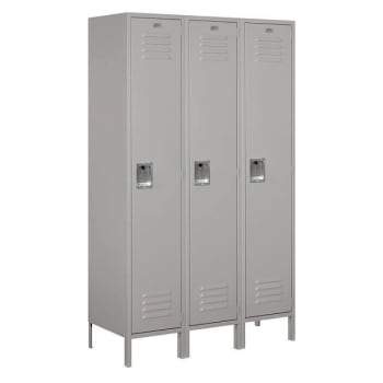Image for Salsbury Industries 18" Wide Single Tier Metal Locker, 18" Deep, Gray from HD Supply