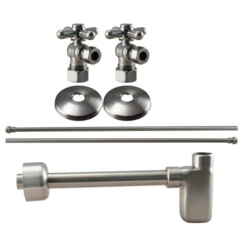 Image for Westbrass European Flat Trap Kit, Polished Brass Finish from HD Supply