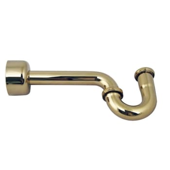 Image for Westbrass P-Trap With Box Flange, Polished Brass Finish from HD Supply
