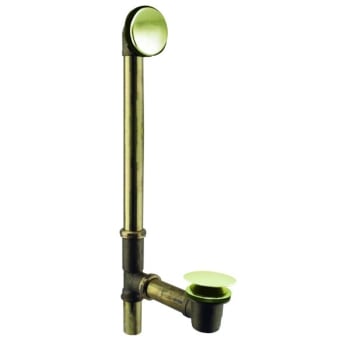 Image for Westbrass Illusionary Tip-Toe Bath Waste Overflow, Polished Brass from HD Supply