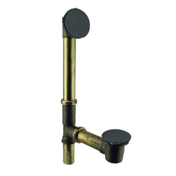 Image for Westbrass Illusionary Tip-Toe Bath Waste/Overflow, Matte Black from HD Supply