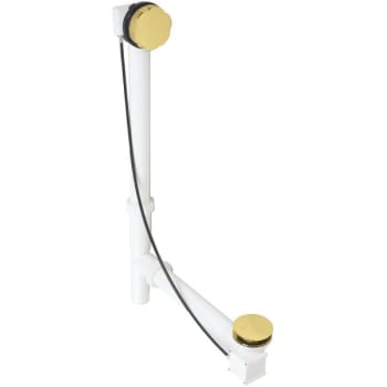 Image for Westbrass Cable Driven Bath Waste/overflow, Pvd Polished Brass from HD Supply