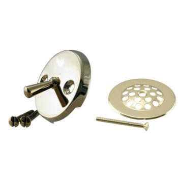 Image for Westbrass Trip Lever Trim Set/two-Hole Faceplate, Polished Brass from HD Supply