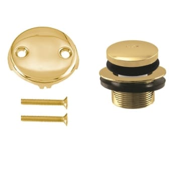 Image for Westbrass Tip-Toe Drain Kit Two-Hole Faceplate, Polished Brass from HD Supply