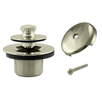 Image for Westbrass Twist/close Drain Kit One-Hole Faceplate, Polished Brass from HD Supply