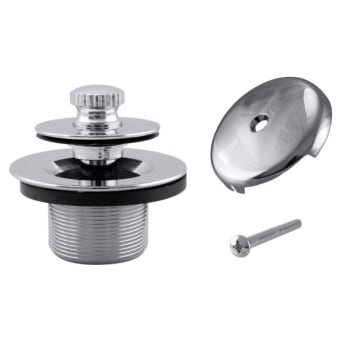 Image for Westbrass Twist /close Drain Kit One-Hole Faceplate, Polished Chrome from HD Supply