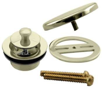 Westbrass Illusionary Twist/Close Drain Kit, Polished Brass Finish