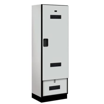 Image for Salsbury Industries Gray 24 Inch Wide Designer Gear Wood Lockers from HD Supply