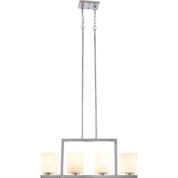Image for Seasons® Karsen™ Linear Pendant, (4) Incandescent Bulbs, Polished Chrome from HD Supply