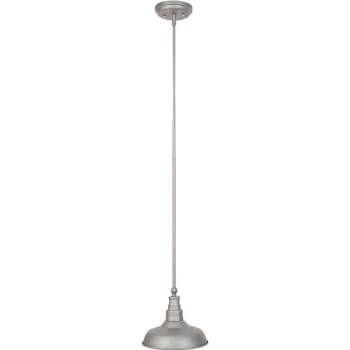 Seasons® Kimball™ Mini-Pendant, (1) 60 W Incandescent Bulb, Galvanized Steel, 9w X 46.45"h
