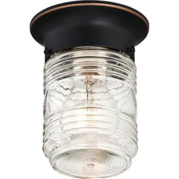 Image for Seasons® Exterior Jelly Jar Canopy Fixture, Oil Rubbed Bronze from HD Supply