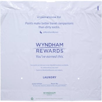 Image for Wyndham Rewards Laundry Bag, Draw Tape 500/cs from HD Supply