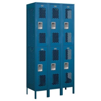 Image for Salsbury Industries 36 Inch Wide Blue Vented Metal Lockers, Unassembled from HD Supply