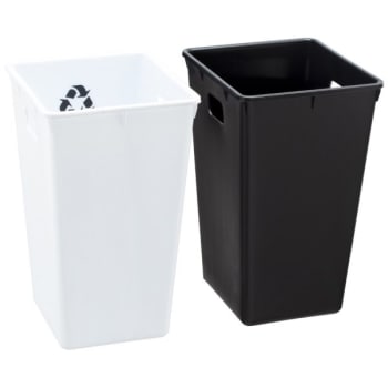 Image for Erwyn Recycle Wastebasket Liners Black/White With Recycle Mobius Case Of 6 from HD Supply