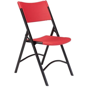 Image for National Public Seating® 600 Series Heavy Duty Folding Chair Red Case Of 4 from HD Supply