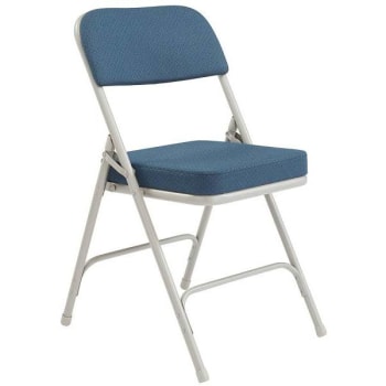 National Public Seating® 3200 Series 2 Hinge Folding Chair Regal Blue Case Of 2