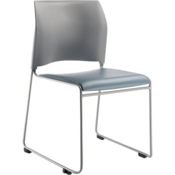 Image for National Public Seating® 8700 Cafetorium Plush Vinyl Stack Chair Blue/grey from HD Supply