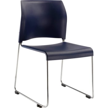 Image for National Public Seating® 8800 Series Cafetorium Plastic Stack Chair Navy from HD Supply